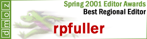 Spring 2001 Editor Awards - Best Regional Editor - rpfuller